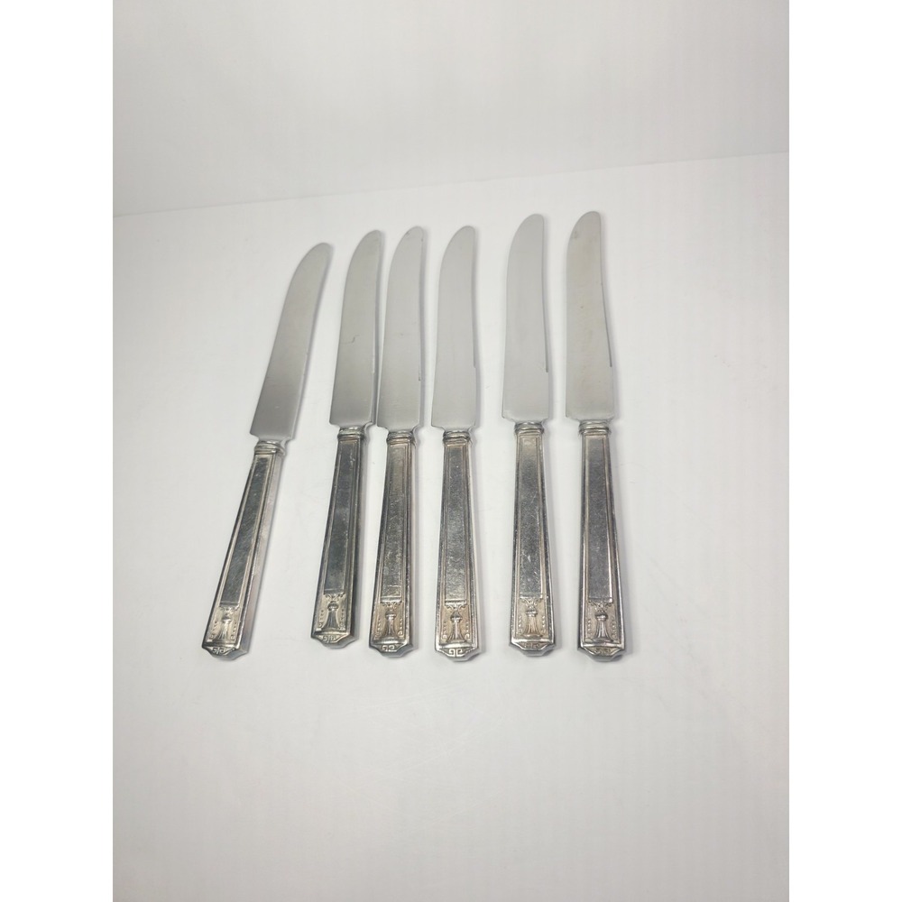 1923 Century Silver plate International Silver Holmes & Edwards 6 Butter Knives